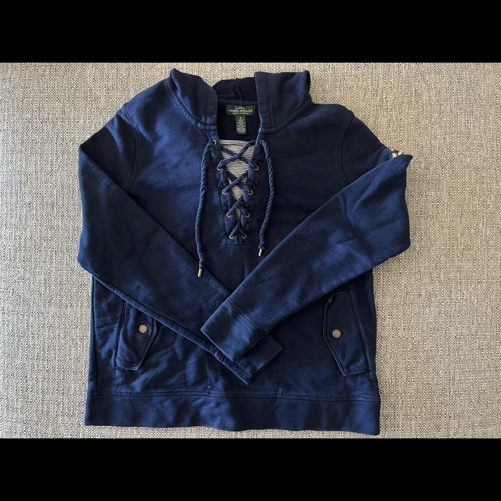 𝅺lauren by Ralph Lauren Women’s Anchor Sweatshirt Size‎ Small